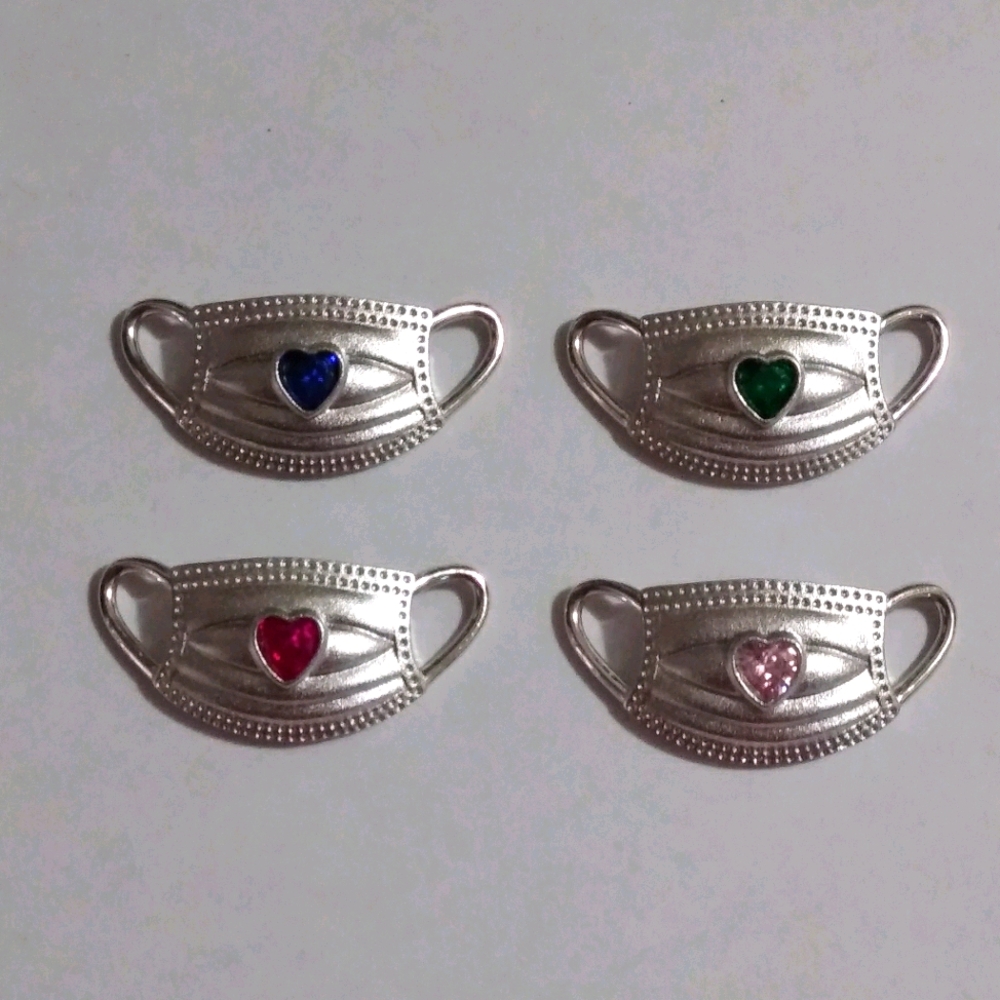 Nurse Medical Charms 925 Silver Mask Pendant